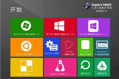 天意U盤維護系統制作軟件v3.1最新ISO全能版 全能系統維護的得力助手